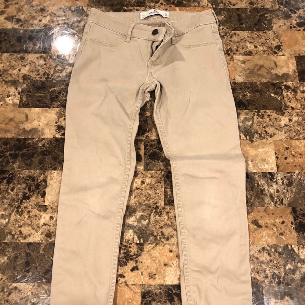 Hollister khaki skinny jean